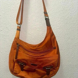 Tumi | Orange Nylon Bag